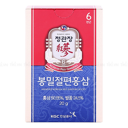 Hồng Sâm Tẩm Mật Ong KRG (20g*12 gói)