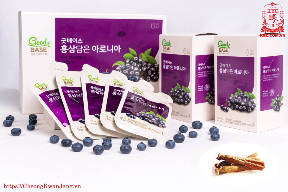 Nước Hồng Sâm Goodbase Aronia KGC Cheong Kwan Jang (50ml x 30 gói)