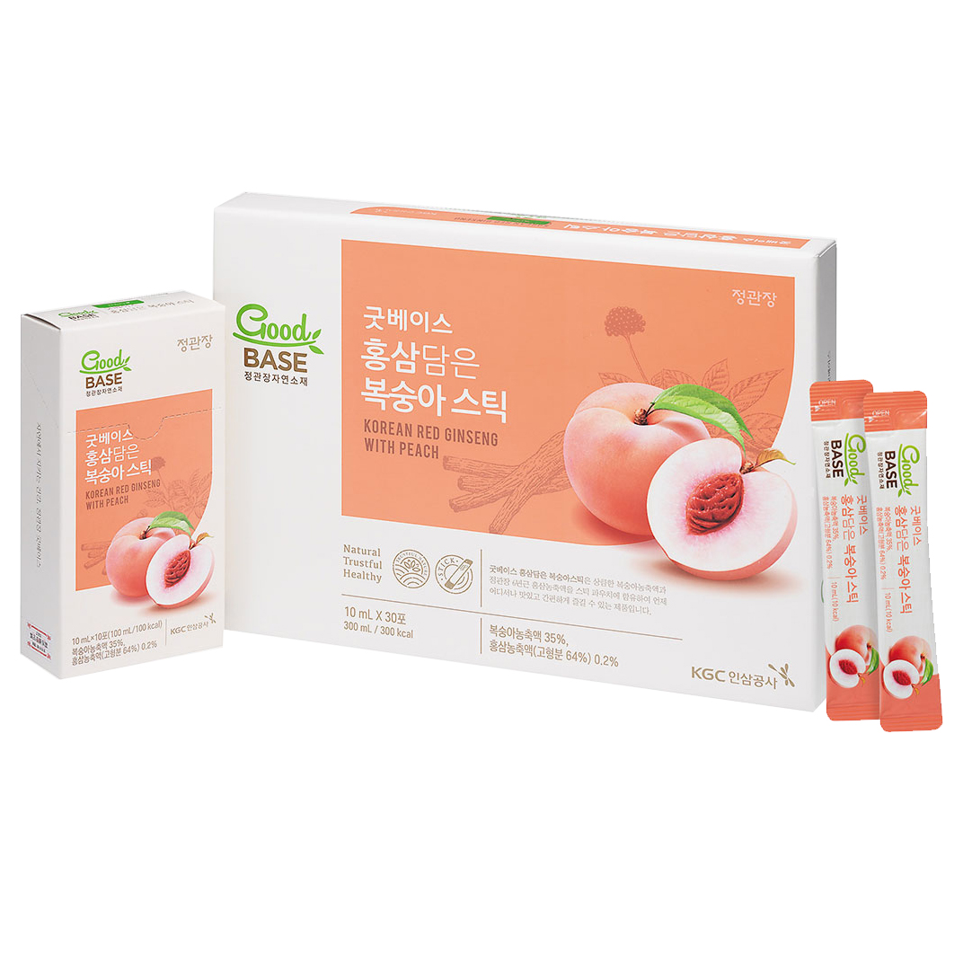 Nước Hồng Sâm Goodbase Đào KGC Cheong Kwan Jang (10ml x 30 gói)