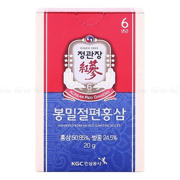 Hồng Sâm Tẩm Mật Ong KRG (20g* 06 gói)
